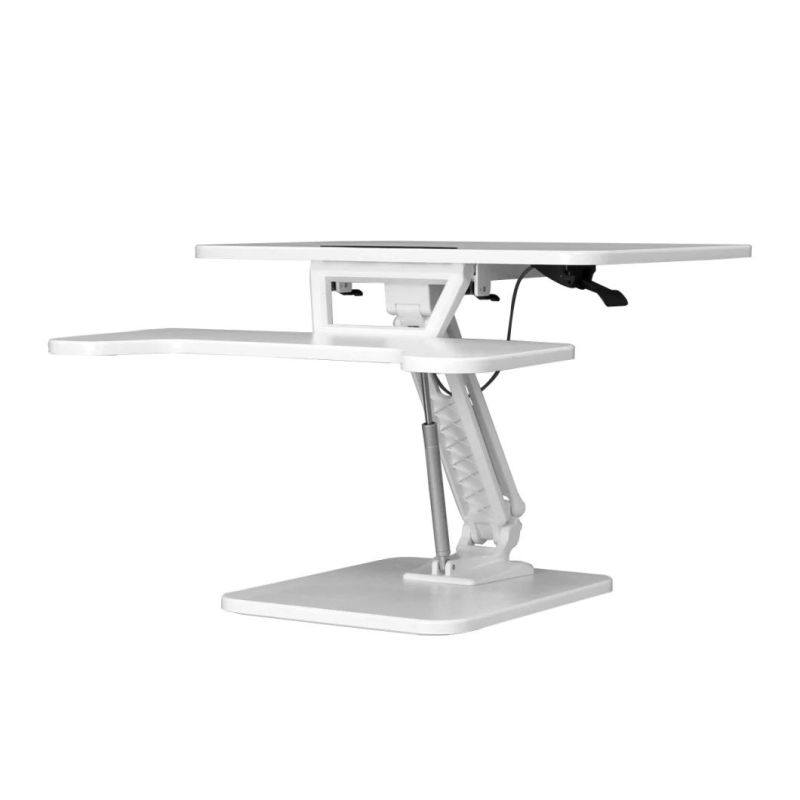 Adair White Light-But-Sturdy Portable Storable Standing Desk Converter