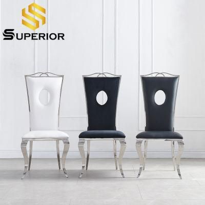 China Wholesale Factory Price Modern Furniture Faux Leather Dining Chairs