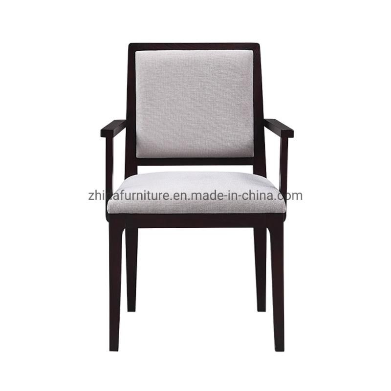 Armrest Wooden Dining Chair Coffee Shop Restaurant Chair