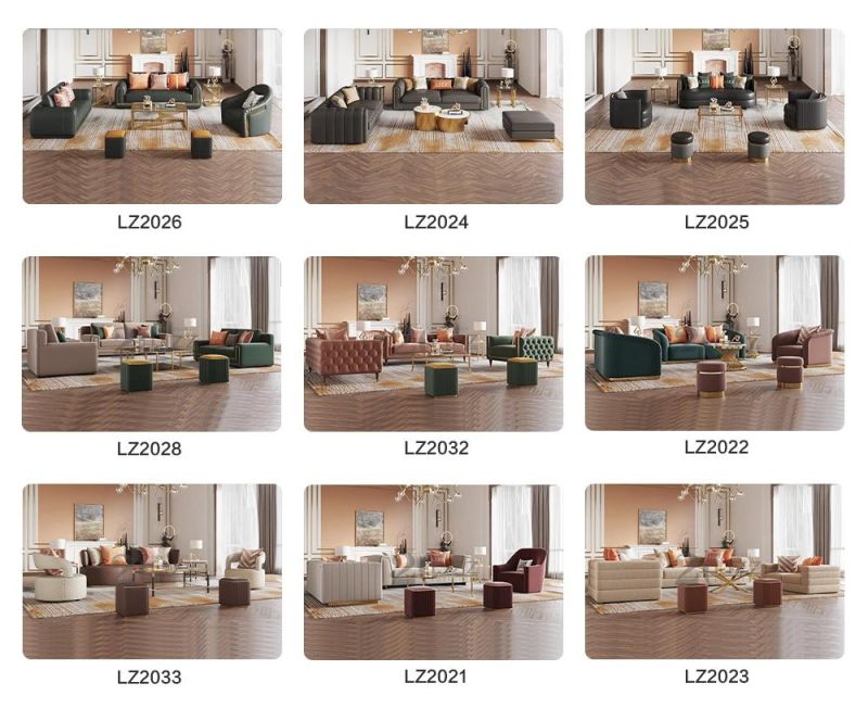 Dubai Sofa Furniture Luxury Latest Design Living Room Sofa Set Velvet Fabric Sofa