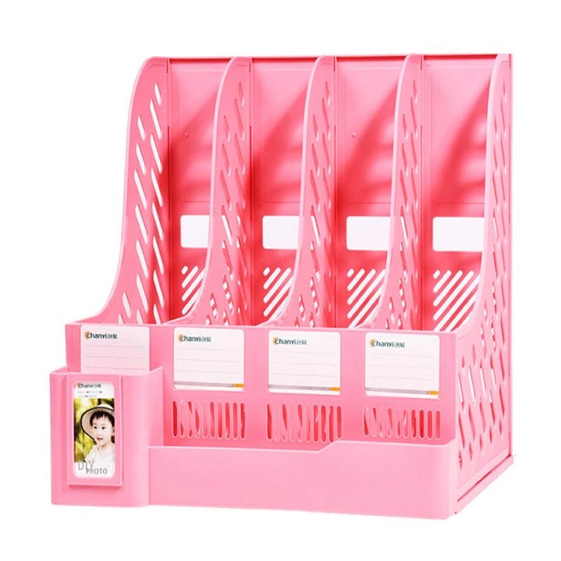 High Quality Hot Sell File Basket Desk Plastic File Rack