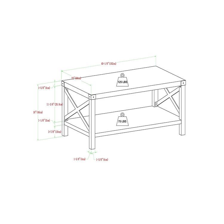 Wholesale Modern Living Room Wooden Coffee Table