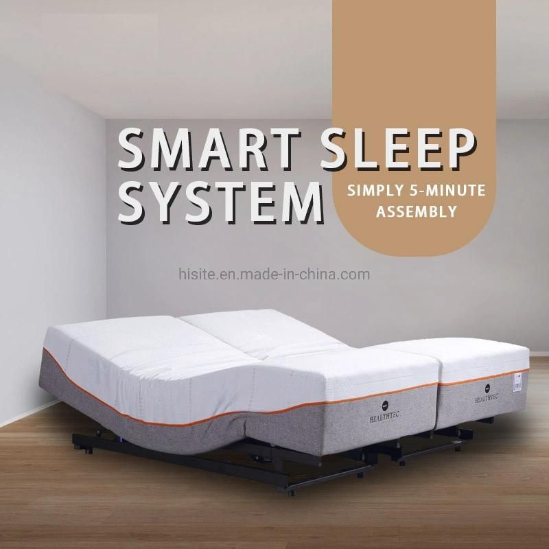Modern Bedroom Metal Single Adjustable Bed for Sale