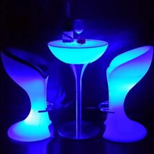 Glowing LED Coffee and Cocktail Tables for Hotel Furniture