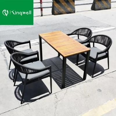Wholesale Modern Style Teak Wood Furniture Garden Outdoor Table and Chair for Hotel Garden Patio