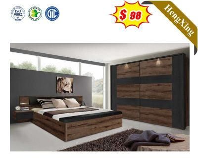Modern Wholesale Wooden Hotel Home Bedroom Furniture Set Storage Wood Mattress Sofa Double King Beds