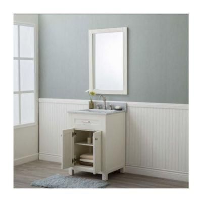 Black Floating Small Size Mini Bathroom Vanity Cabinet Single