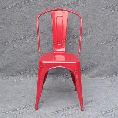 Red Stackable Tolix Metal Chair for Banquet and Restaurant Yc-Zg96