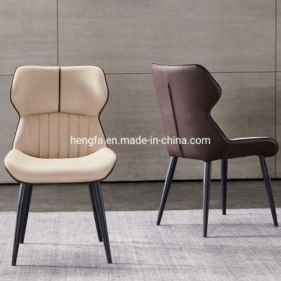 Modern Restaurant Hotel Furniture Soft Leather Cushion Office Dining Chairs