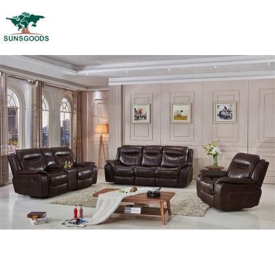 2021 Modern Style Genuine Leather Chesterfiled Leisure Bedroom Sofa Furniture Set