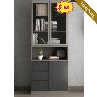 Classic Style Modern Wooden Make in China Living Room Library Furniture High Quality Grey Color Storage Drawers Cabinet