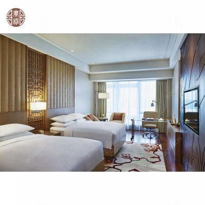 Luxury Hotel Bedroom Set Furniture Plywood with Wood Veneer