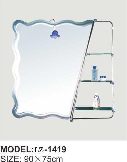 High Quality Silver Decorative Bathroom Mirror with Light