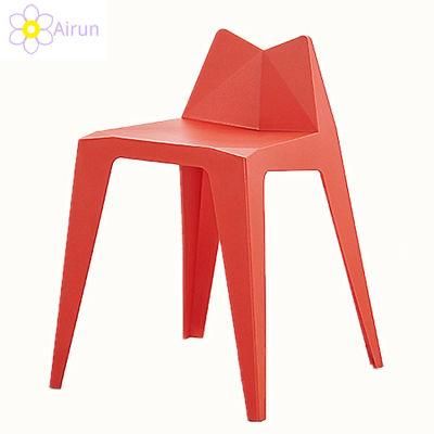 China Cheap Price Stacking Plastic Kitchen Dining Step Stool Chair with Backrest