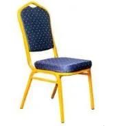 Hotel Wedding Decoration Dark Blue Chair with Gold Dots High Density Mould Sponge