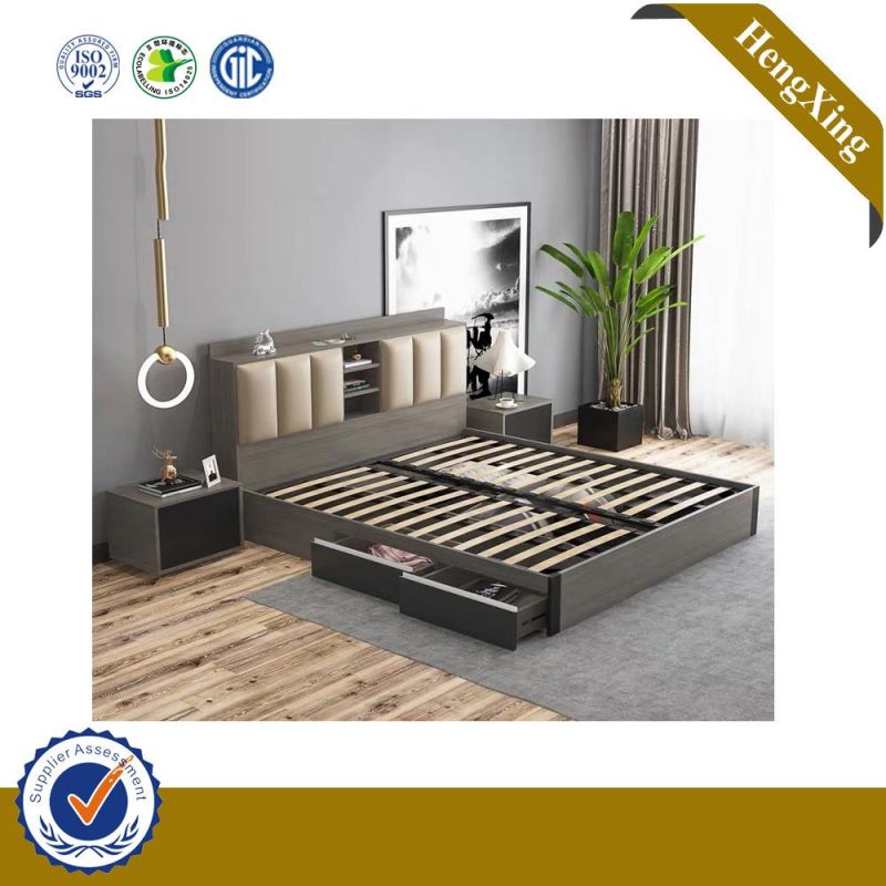 Modern Melamine Wooden King Bed Bedroom Furniture Set