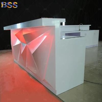 Bar Counter Design for Restaurant LED Restaurant Order Front Counter