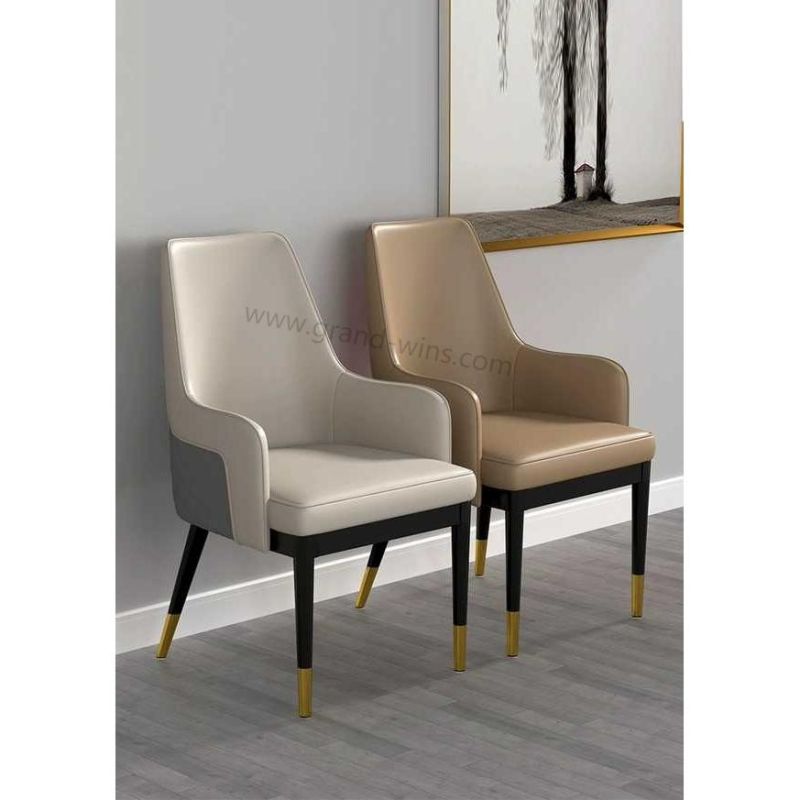 New Upholstered Master Home Furniture Dining Modern Chair with Arm