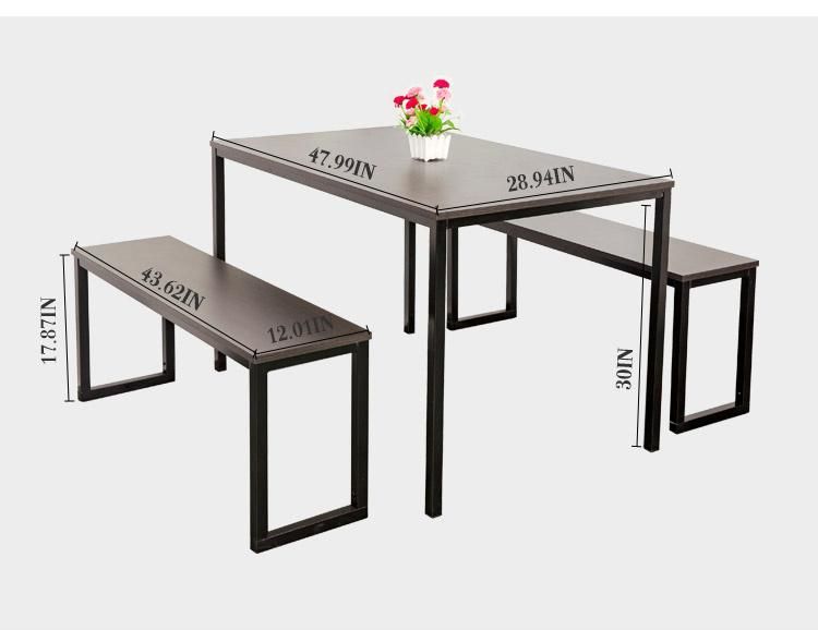 Wholesale Metal Dining Room Set Wooden Dining Table Sets