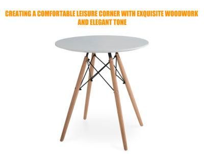 European Modern Furniture Wooden Table and Chairs for Cafe