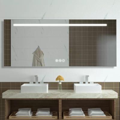 High Quality LED Rustproof Easy to Maintenance Vanity Double Door Bathroom Furniture Mirror Medicine Cabinet