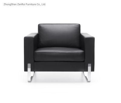 High Quality Modern Black Synthetic Leather Office Sofa Set Office Furniture Sofa