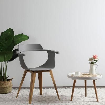 Wholesale Modern Fashion Creative Design Nordic Simple Coffee Plastic Backrest Iron Foot Stand Dining Chair