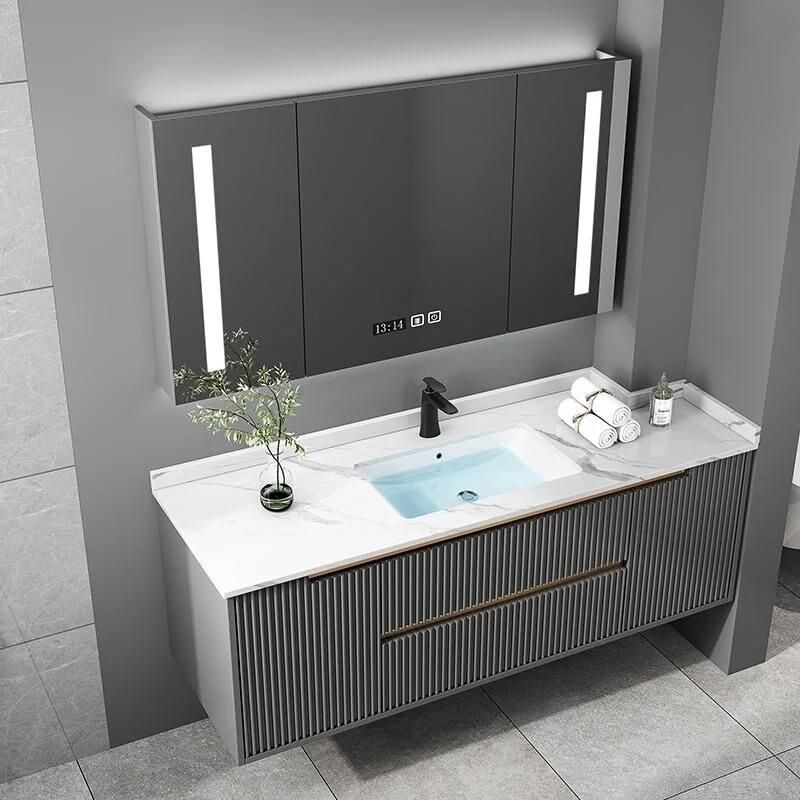 Rock Plate Bathroom Cabinet Balcony Drum Washing Machine Integrated Cabinet Combination Modern Bathroom Washbasin