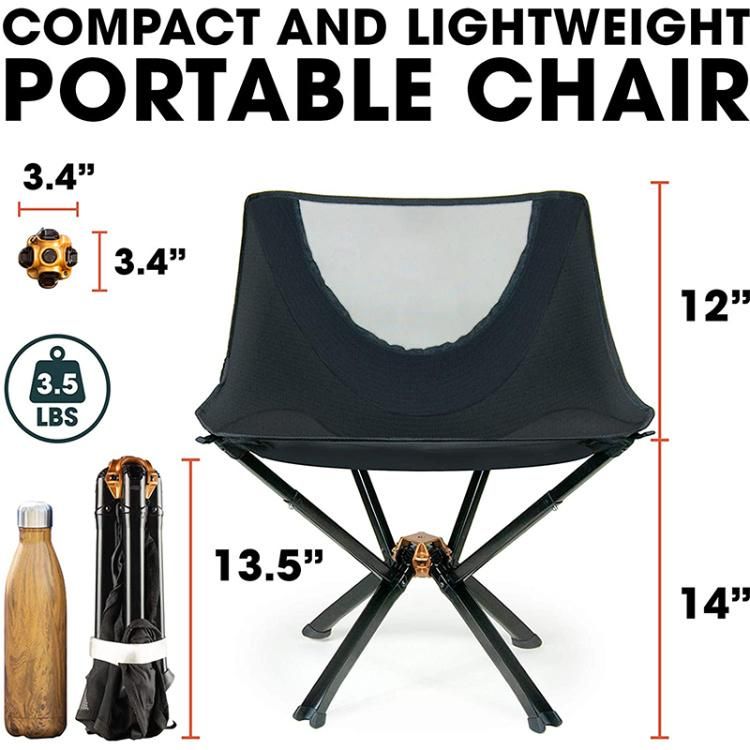 360 Degree Rotation Portable Folding Camping Chair