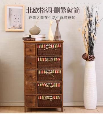 Solid Wood Cabinet for Living Room