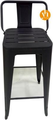 Outdoor Garden Metal Bar Furniture Waterproof Powder Steel Bar High Stool Chair