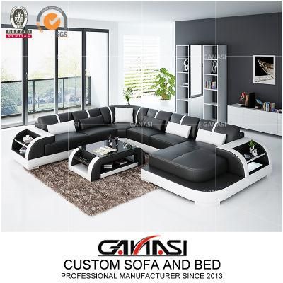 Modern Luxury Leather Living Room Corner Recliner Furniture (G8031)