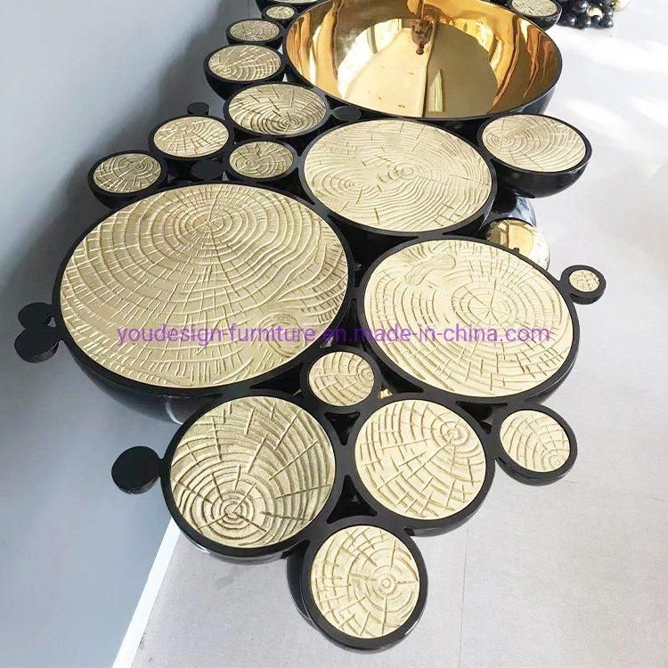 Modern Bathroom Ball Shapped Black Painting Stainless Steel Washstand Basin Gold Sink Decorative Washstand Furniture