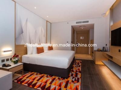Zhida Modern Hotel King Size Master Room Furniture Hotel Bedroom Furniture Set MDF Bed Headboared for Apartment