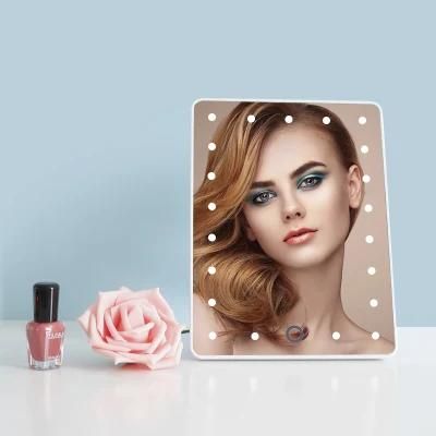 Home Fashion LED Cosmetic Folding Portable Pocket LED Lighted Makeup Mirror