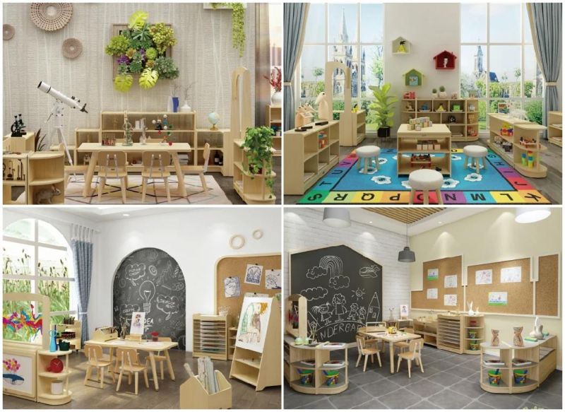 Preschool Wooden Kindergarten Furniture Sets Made in Guangzhou China