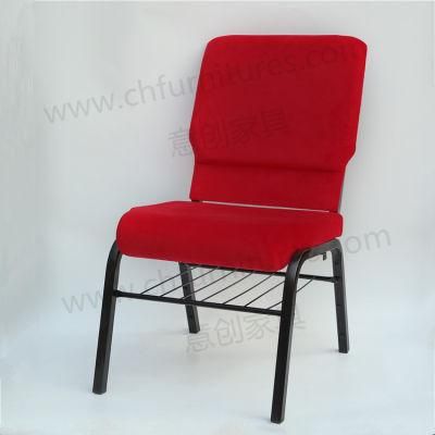 Yc-G182 Foshan Factory Wholesale Strong Stackable Red Church Chair Used