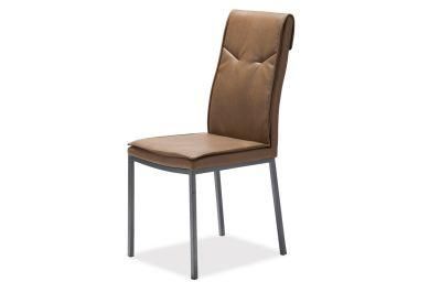 Hot Sale Home Restaurant Furniture Italian Brown Special Leather Dining Room Chair