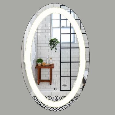 Oval Bluetooth Bathroom Light up Demister Vanity LED Lit Mirror
