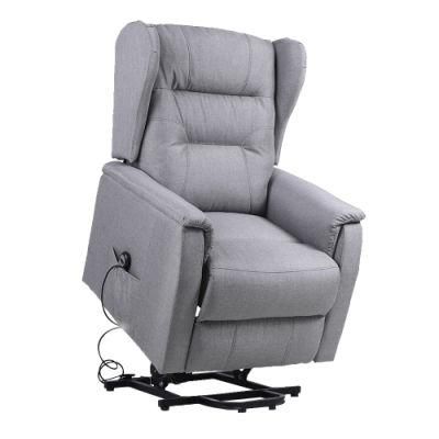 Electric Adjustable Lift up Recliner Sofa for The Elderly Modern Design Living Room Home Furniture Linen Fabric Leisure Hotel Sofa Chair