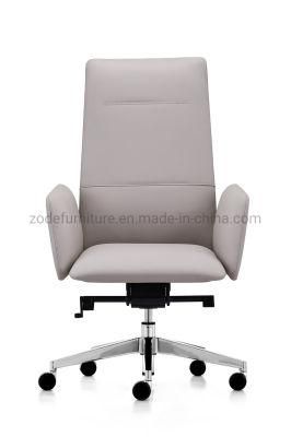 Zode Upholstered Leisure Commercial Executive Office Furniture Adjustable Computer Swivel Desk Leather Chair for Cubicles