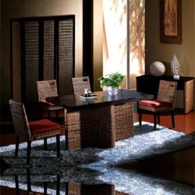 Luxury Natural Rattan Garden Outdoor Furniture Living Set Wicker Armless Chair Dining Table