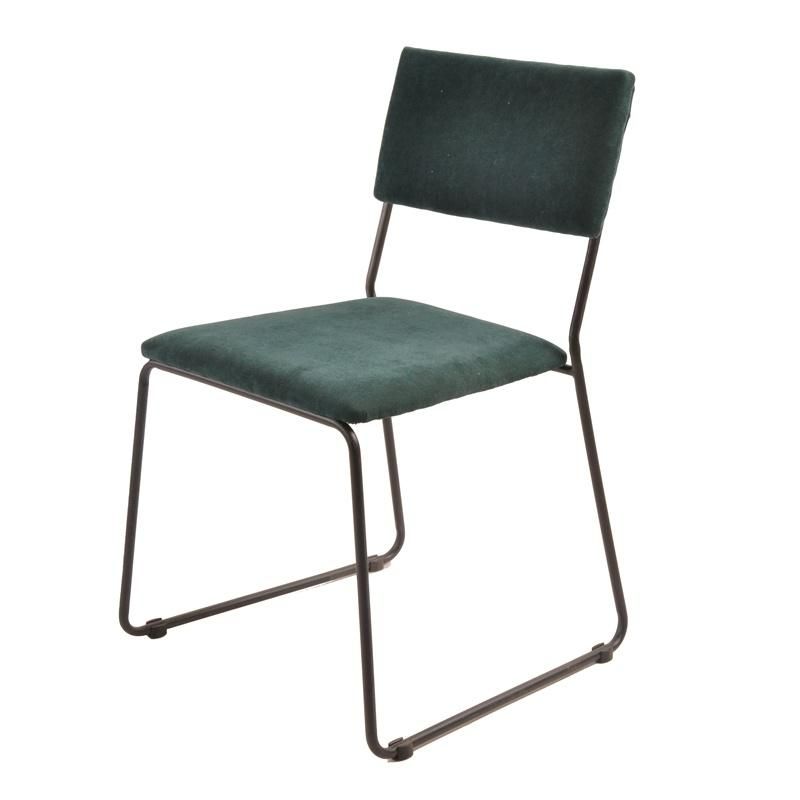 Hollow Back Luxury Velvet Seat Dining Chair with Non-Slip Mute Pad