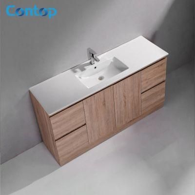 China Factory Hot Sale Modern Style Home Furniture Single Wash Sink Bathroom Cabinets Vanity