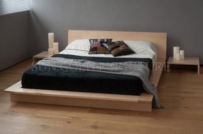 Modern Double Wooden Platform Bed (SZ-BF201)