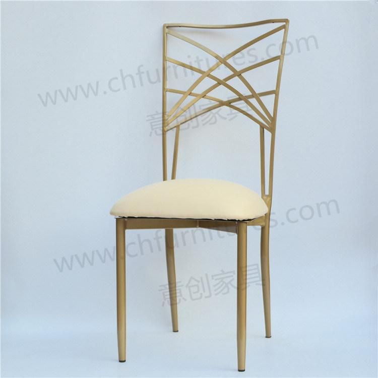 Cross Back Wedding Chair Metal Furniture Design Yc-A50