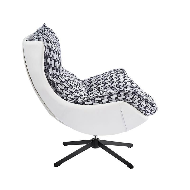 Contemporary Living Room Snail Chair Leisure Swivel PU Leather Fabric Egg Shell Chair100 - 299