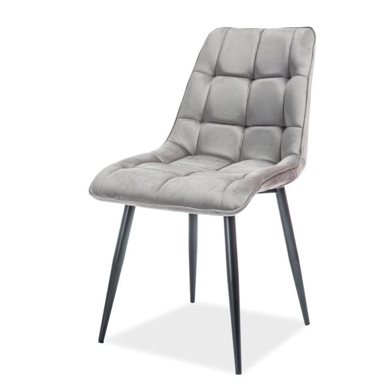 Modern Dining Chair Steel Black Metal Dining Chair