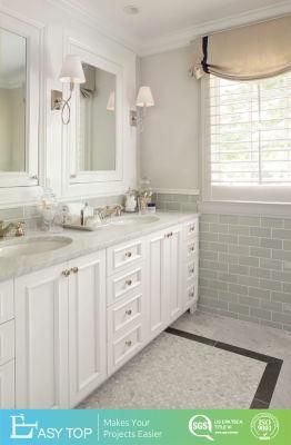 Classic Luxury Style Raised Panel Square Cabinets Design Bath Vanity
