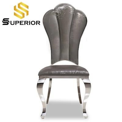 Good Quality Cheap Modern Metal Dining PU Leather Chair